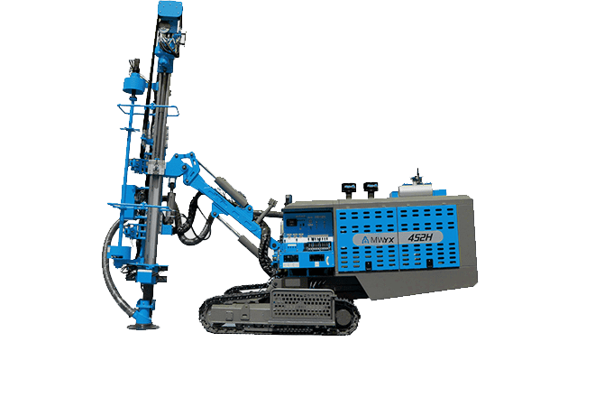 Integrated DTH drilling rig